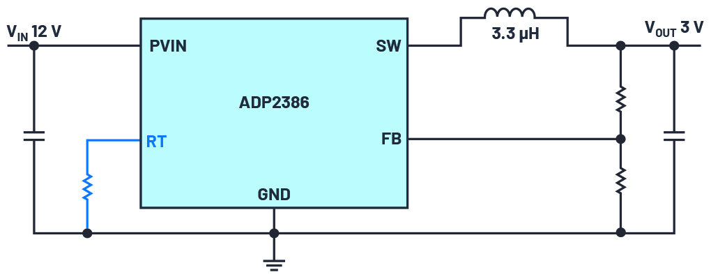 一个ADP2386降压转换器