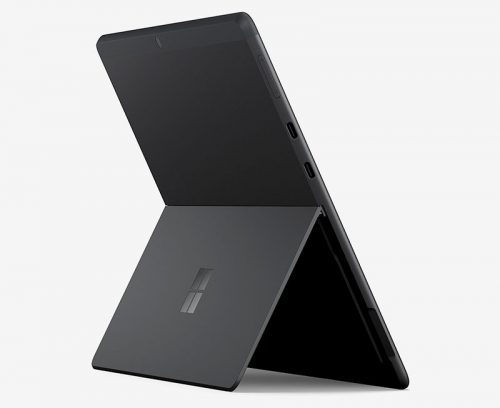 这是微软Surface Pro X支架背面的公关照片