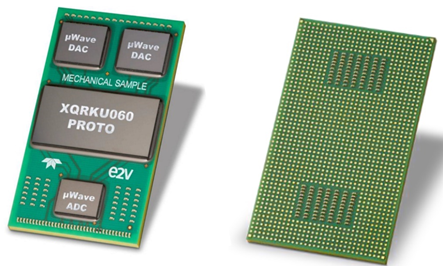 产品概念结合射频adc和dac与FPGA。