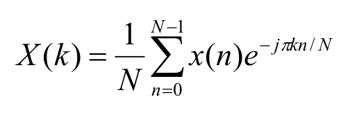 离散傅里叶变换方程