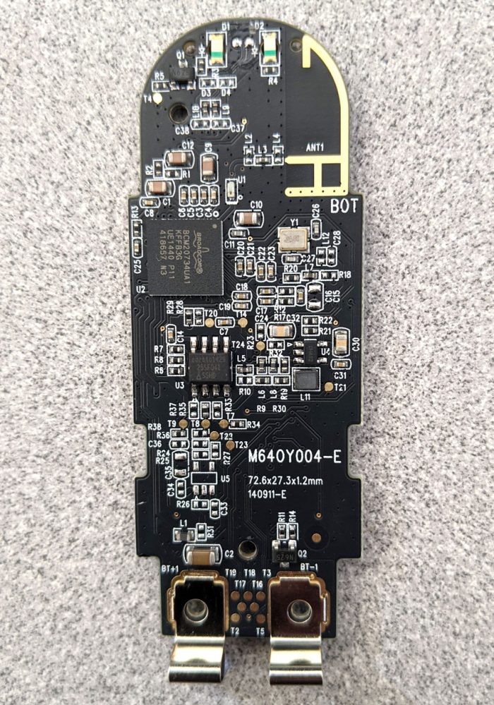 Nexus Player远程PCB的背面照片